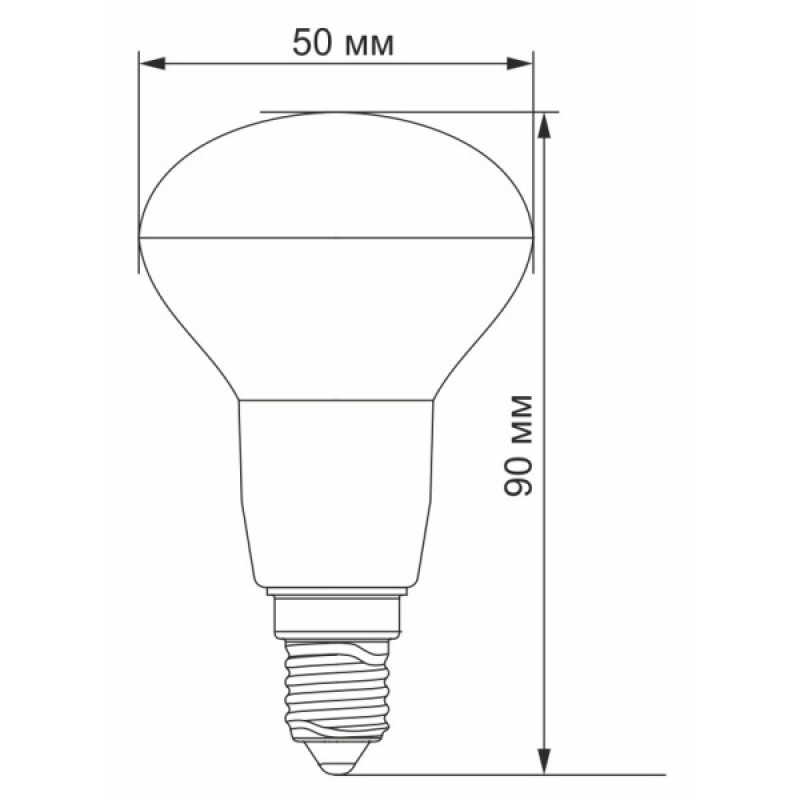 Светодиодная лампа Videx R50e E14 6Вт 3000K (VL-R50e-06143)