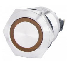 Кнопка Аско-Укрем TYJ 22-271 1NO+1NC 220В с подсветкой желтая (A0140010131)