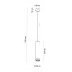 Подвесной светильник, люстра TK Lighting 4889 Jet GU10 1x10W IP20 белый