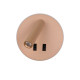 Бра, настенный светильник Italux WL-53742-1-GD Furla LED 1x8W 3000K 516Lm IP20 золотой
