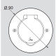 Напольный круглый розеточный люк Legrand 89701 (нержавеющая сталь)