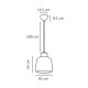 Подвесной светильник, люстра Nordlux 2612073003 Louella E27 1x15W IP20 черный