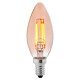 Лампа филаментная DELUX BL37B 4Вт 2700K amber 220В E14
