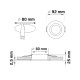 Точечный светильник Goldlux 323699 Falco GU5.3 1x10W IP20 BK