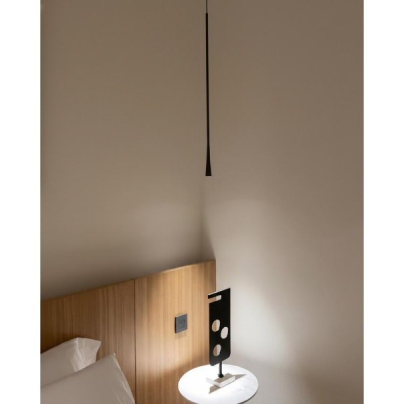 Подвесной светильник, люстра Kloodi PE-SURMA600 7W 3K BK LED 1x7W 3000К 490Lm IP20