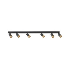 Светильник поворотный, спот Goldlux 323576 Arras GU10 6x10W IP20 черный