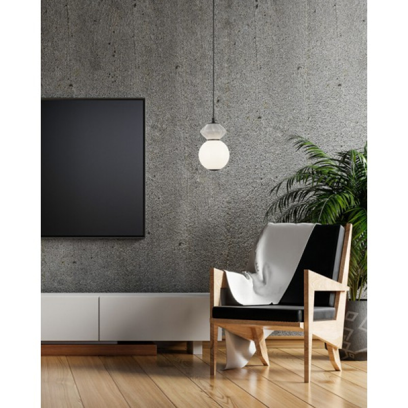 Підвісний світильник, люстра Italux PND-94921-1A-BK Balos LED 1x5W 3000K 550Lm IP20 чорний