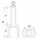 Изолированный наконечник E.Next e.terminal.stand.te.2.10.brown 2x10 кв.мм коричневый (s4037011)