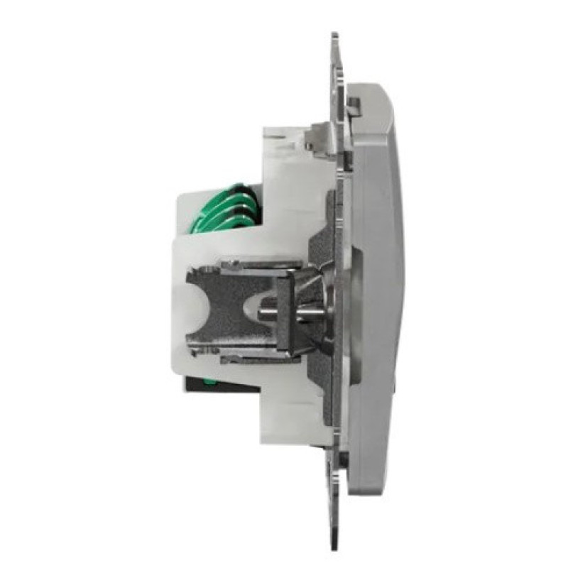 Двойная компьютерная розетка Schneider Electric Sedna Design & Elements RJ45 кат. 5е UTP алюминий SDD113452