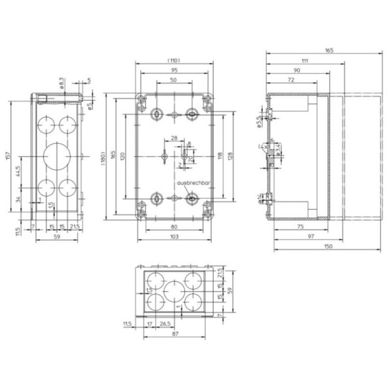 Распредкоробка Spelsberg PS 1811-11-m (sp10590601) IP66 для улицы