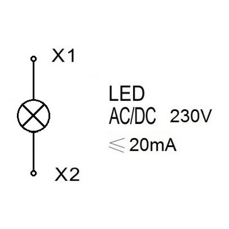 Зелений LED індикатор Schrack BZ501218B 230В AC