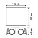 Накладной светильник Maxus MWL 4Вт 3000/4100/6500К IP65 BL Square (1-MWL-4W-BLS)