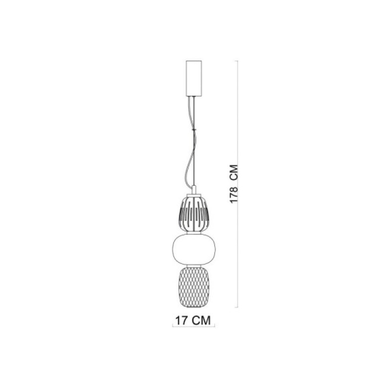 Подвесной светильник, люстра Italux PND-98374-28W-GD Eris Led 1x28W 3000K 3748Lm IP20 Золотой