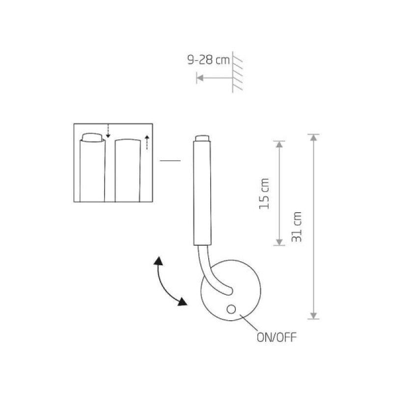Бра, настенный светильник Nowodvorski 8352 Stalactite G9 1x10W IP20 Bl