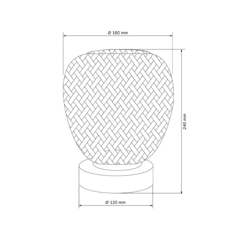 Настільна лампа Goldlux 329202 Zanzibar E27 1x20W IP20 Бежевий