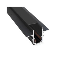 Магнитный трековый шинопровод врезной Oledim 7771001 OL01 48V 1м черный