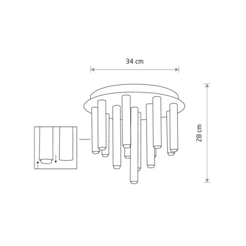 Люстра Nowodvorski 8355 Stalactite G9 13x10W IP20 черная