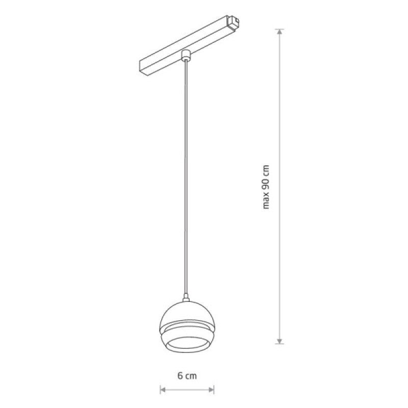 Магнитный трековый светильник Nowodvorski 10653 LVM Slot LED 1x5W 4000K 250Lm IP20 черный