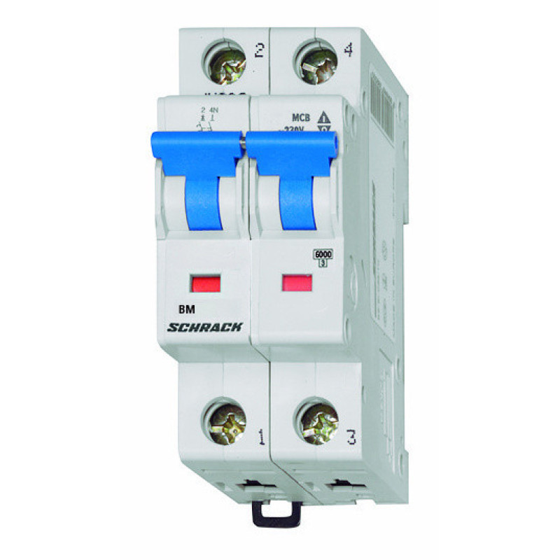 Автоматический выключатель Schrack BM418210 4,5кА 10А 2P х-ка B