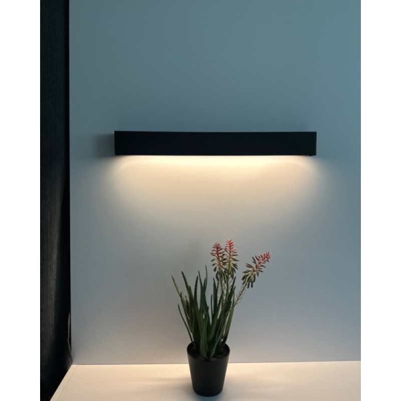 Бра, настенный светильник Nowodvorski 7596 Straight Wall LED T8LED 1x11W 3000K 1700Lm IP20 черный