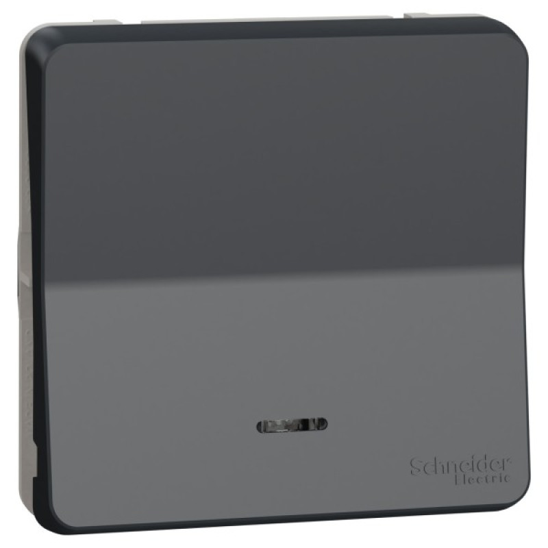 Кнопковий вимикач Schneider Electric MUR35127 з підсвічуванням IP55 (чорний)