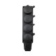 Колодка Violux каучук настенная 4-ная без заземления с крышкой IP44 ( 930720 )