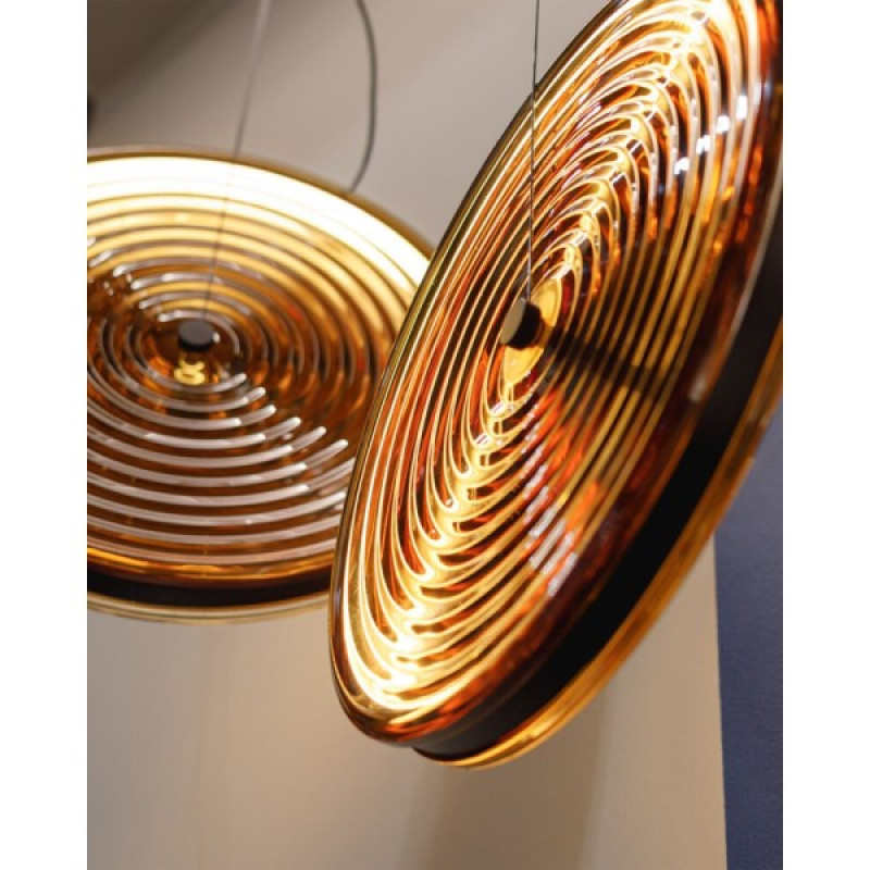 Подвесной светильник, люстра Nowodvorski 12233 Aura LED 1x22W 3000K 370Lm IP20 янтарный