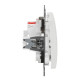 Двухклавишный выключатель Schneider Electric Sedna Design & Elements с подсветкой белый SDD111105L