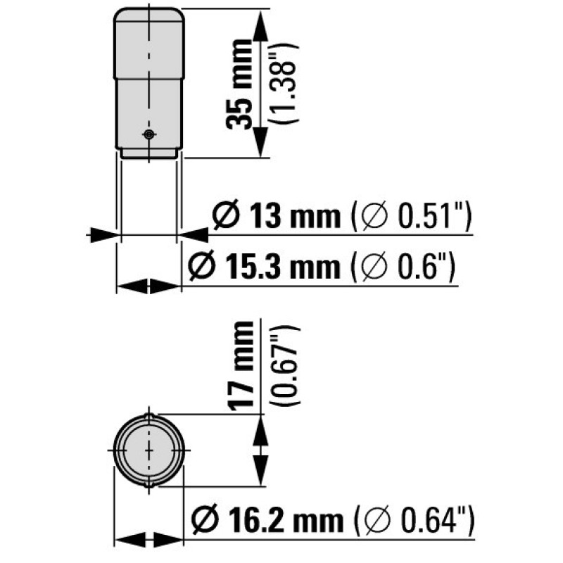 Змінна лампа Eaton SL7-L24 24В 6,5Вт для сигнального маяка
