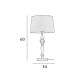 Настольная лампа Italux TB-22374-BK Nerom E27 1x60W IP20 бежевая