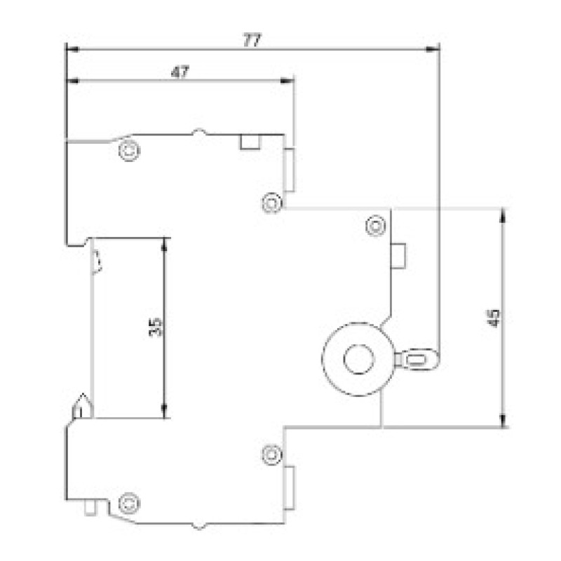Автомат захисного відключення Promfactor FAP1-AC "C" 50А/0,03A 2P 6кА (FAP01C50030AC)