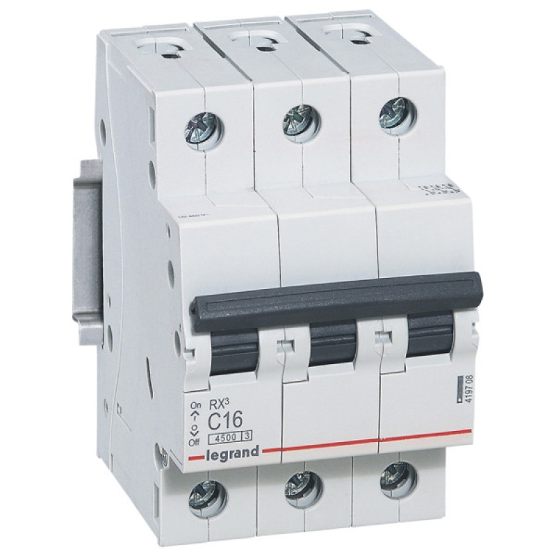 Электроавтомат RX³ 4,5кА 16А 3п C, Legrand