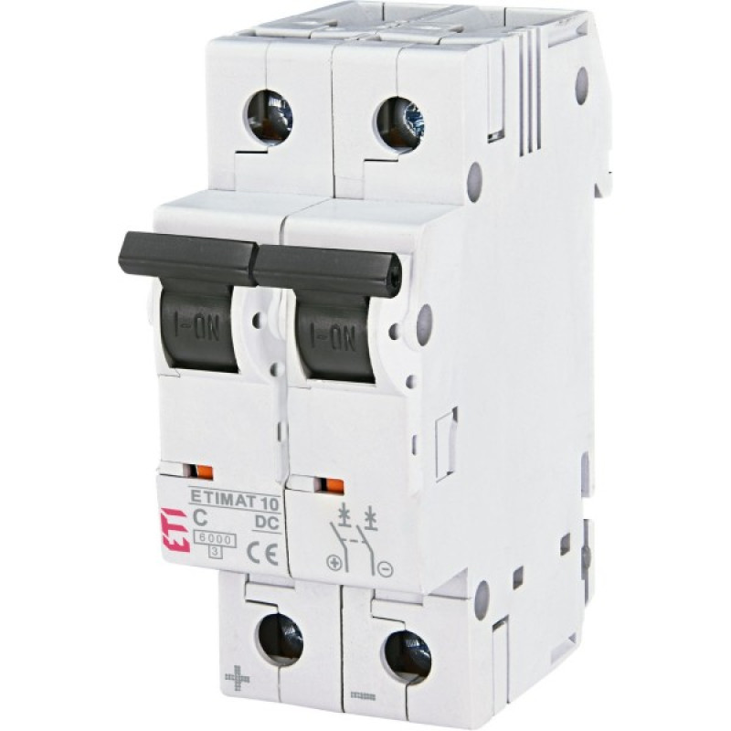 Автоматический выключатель ETI 002138721 ETIMAT 10 DC 2p C 50A (6kA)