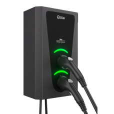 Однофазна зарядна станція для електромобілів Octa Energy W214-C2-C2 Wall на 14кВт із 2 портами (Type 2 Type 2)