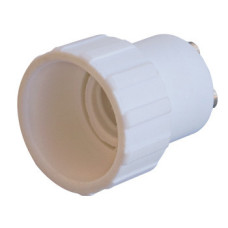 Пластиковий перехідник E.Next e.lamp adapter.GU10/Е14.white GU10 на Е14 (s9100043)