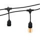 Гірлянда TWIST патрон 20хЕ27 10м IP65 чорний VIOLUX ( 950009 )