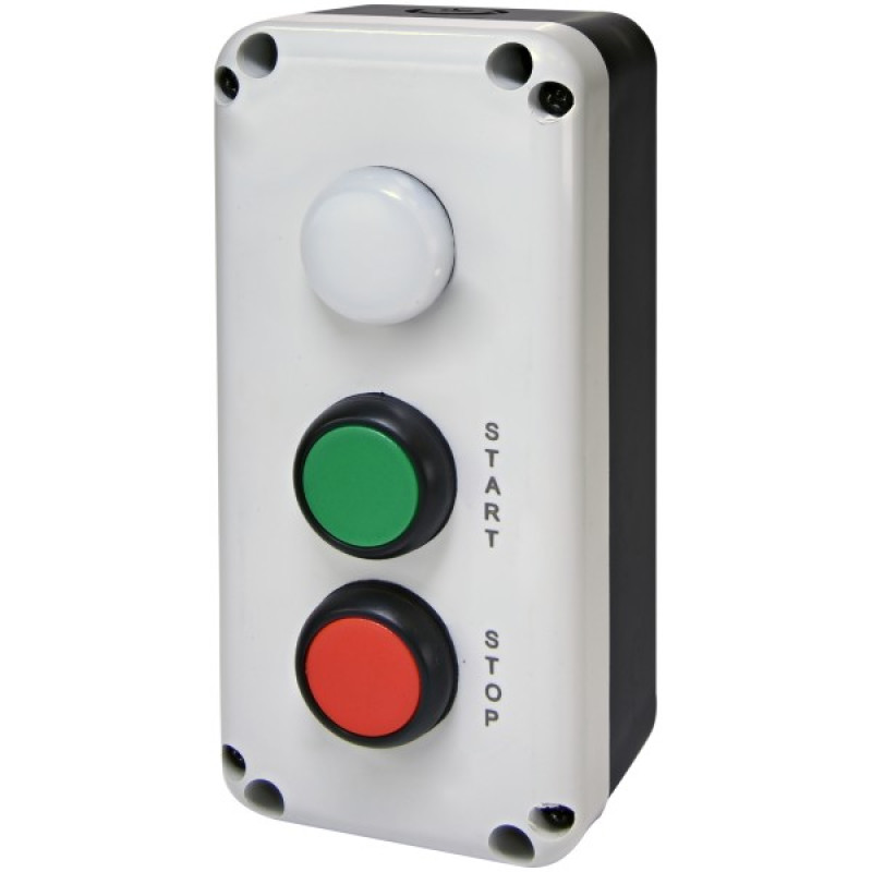 Кнопочный пост Eti ESB3-V8 Standart START/STOP с лампою LED240V AC красная/зеленая/белая (4771628)