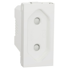 Розетка Schneider Electric NU303118 (винтовой зажим) 10А 1М (белая)