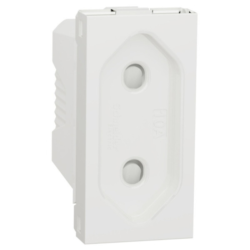 Розетка Schneider Electric NU303118 (винтовой зажим) 10А 1М (белая)