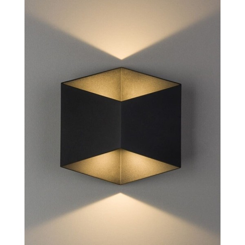 Уличный светильник Nowodvorski 8142 Triangles LED 2x5W 3000K 700Lm IP54 черный