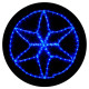 Вулична LED гірлянда Delux EN MOTIF Star (90012984) 60х60см 13 миготливих діодів IP44 (синє світло)