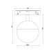 Магнітний трековий світильник Kloodi KDMG-MOON100 4K BK LED 1x7W 560Lm IP20 чорний