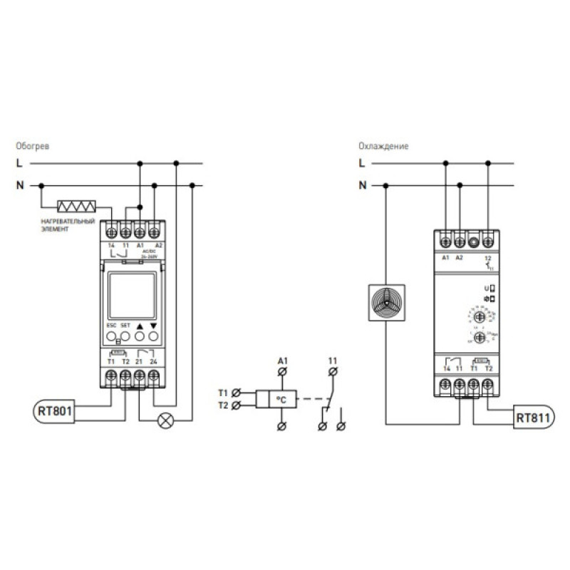 Реле контролю температури E.Next e.control.h01 16A АС/DC 24-240 -5+40°С (i0310016)