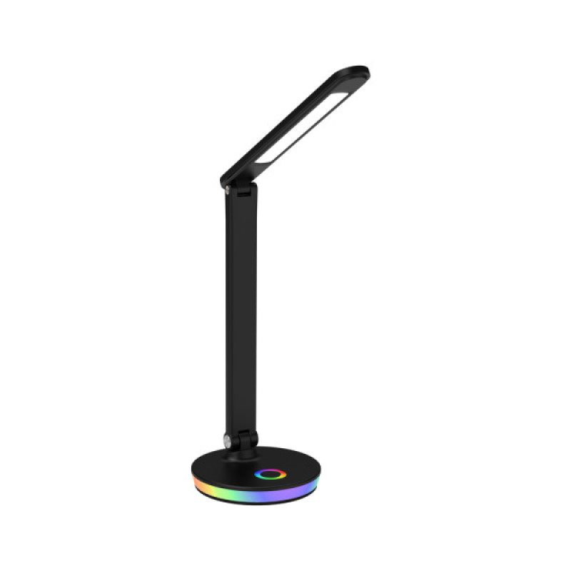 Настольная лампа Goldlux 325044 Neptun Led 1x7W 4000K+RGB 450Lm IP20 Черная