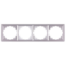 Рамка 4-містна E.Next e.lux.10084L.4.fr.aluminium алюміній (ins0040092)