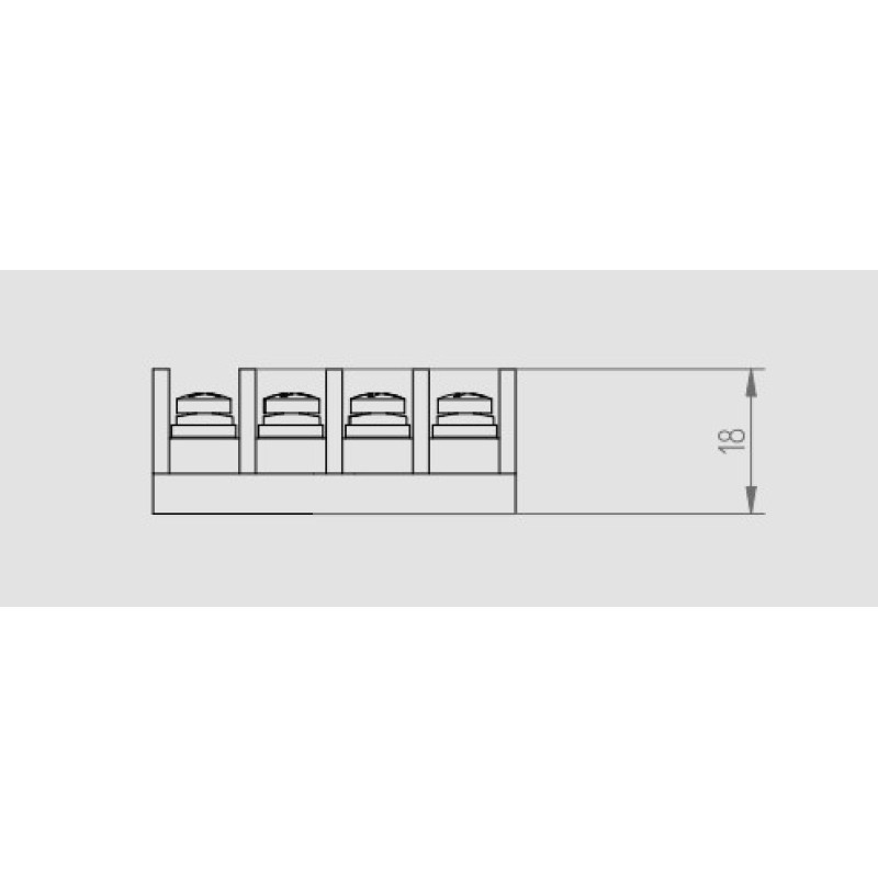 Клеммная колодка Elektro Plast 951-00-4x2,5 (0951-00)