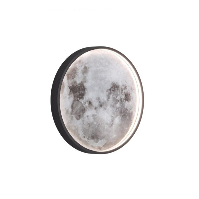 Бра, настенный светильник Kloodi WA-MOON 400 CCT LED 1x12W 3000K-6000K IP20 Bk