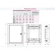 Однорядный гибридный щиток ETI 001100220 ECG 42 COMBO2/1-I (12+2М и 2 металлических панели)