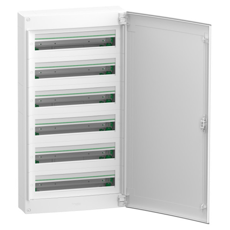 Навісний щит Schneider Electric PrismaSeT XS LVSXQ624 6 рядів 144М білі двері