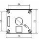 Одномісний пост керування Promfactor FP5-BOX1W4 з кнопкою "STOP"